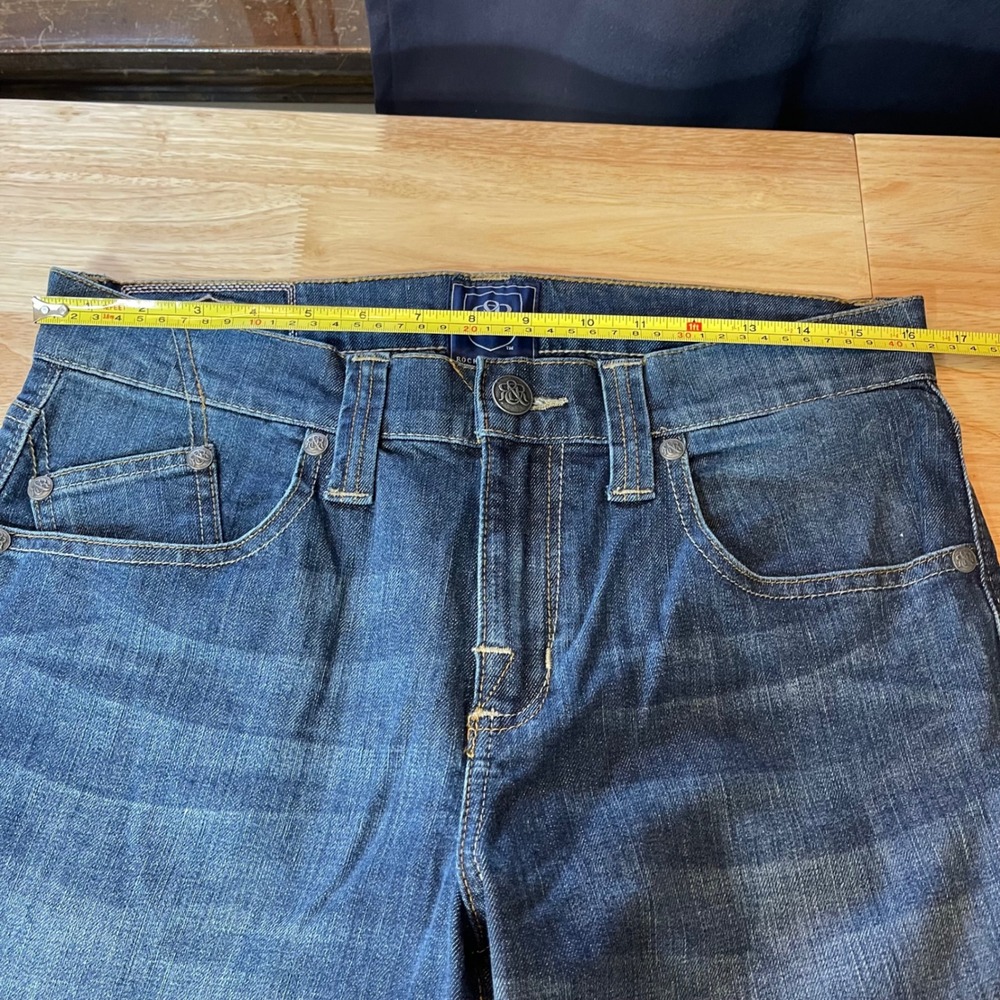 Rock & Republic Men's Neil Straight Leg Dark Wash Denim Jeans 33x32 - Picture 7 of 11